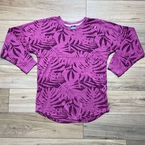 MV Sport Womens Athena French Terry Dolman Sleeve Sweatshirt Large Purple